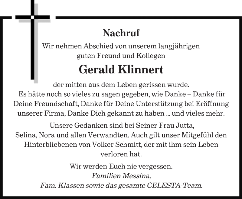  Traueranzeige für Gerald Klinnert vom 26.02.2015 aus saarbruecker_zeitung