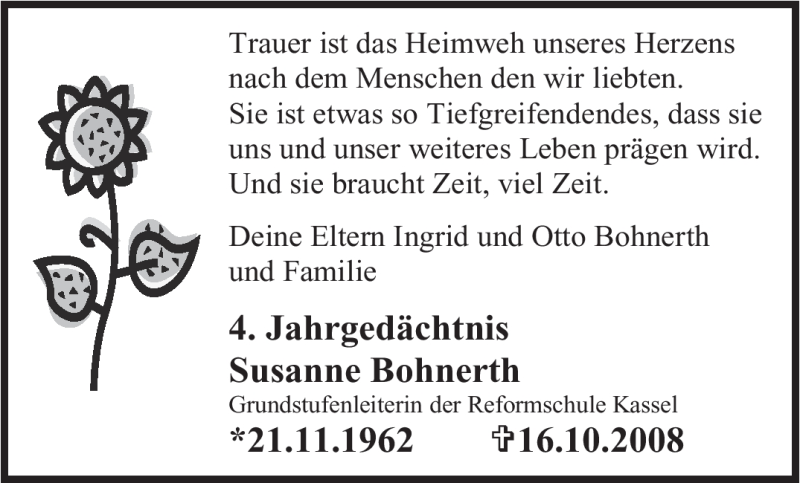  Traueranzeige für Susanne Bohnerth vom 16.10.2012 aus saarbruecker_zeitung