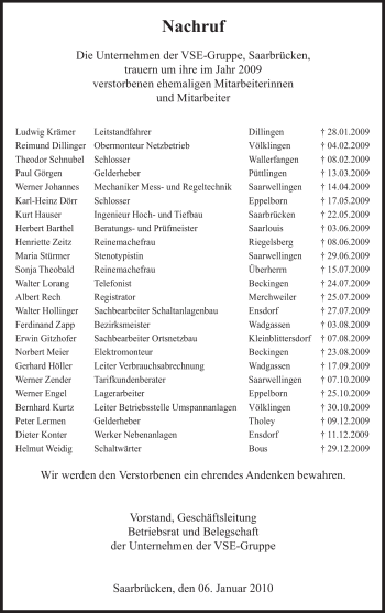 Traueranzeige von Theodor Schnubel von SAARBRÜCKER ZEITUNG