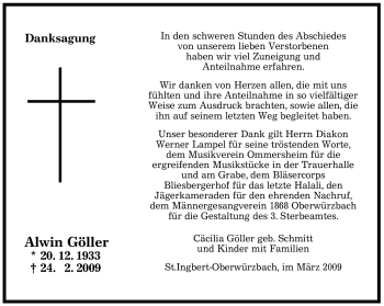 Traueranzeige von Alwin Göller von SAARBRÜCKER ZEITUNG