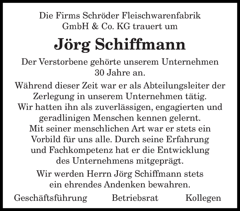  Traueranzeige für Jörg Schiffmann vom 05.09.2020 aus saarbruecker_zeitung