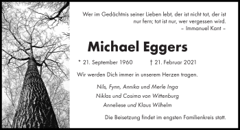 Traueranzeige von Michael Eggers von saarbruecker_zeitung