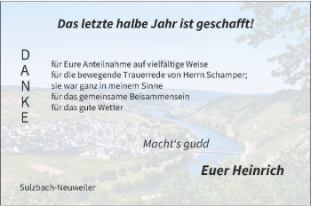 Traueranzeige von Heinrich  von saarbruecker_zeitung