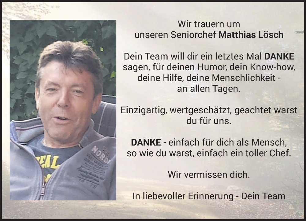  Traueranzeige für Matthias Lösch vom 01.06.2024 aus saarbruecker_zeitung