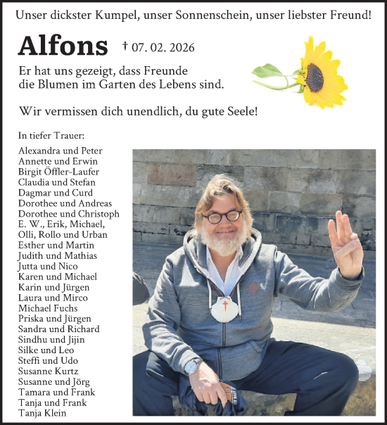 Traueranzeige von Alfons  von saarbruecker_zeitung