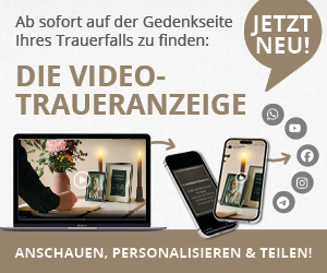 Die Trauer-Videoanzeige